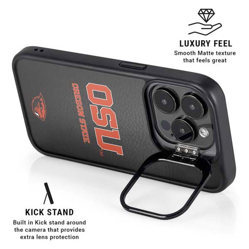 Oregon State University Logo iPhone 15 Pro Kickstand Case